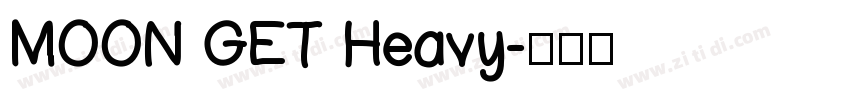 MOON GET Heavy字体转换